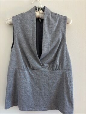 AGB Shimmer Gray Sleeveless Top